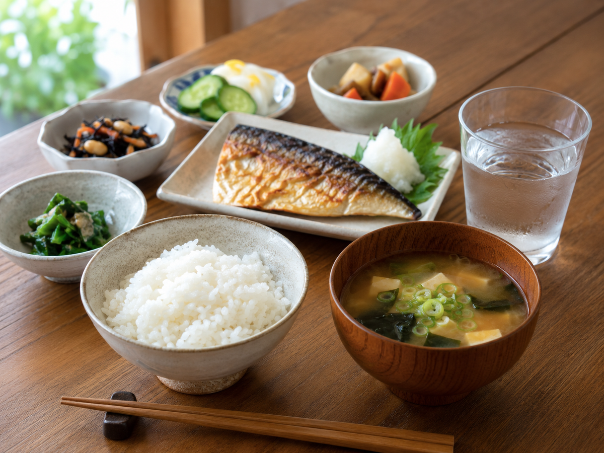 食事と一緒に